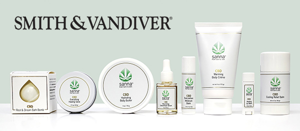 Smith & Vandiver's new CBD products for skin, bath, and relief.